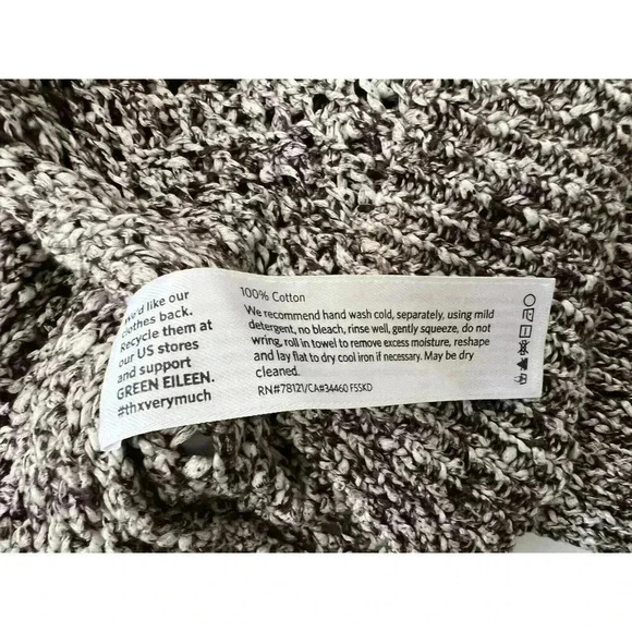 Eileen Fisher Womens XS Marled Knit Crew Neck Sweater 289 - Picture 4 of 4